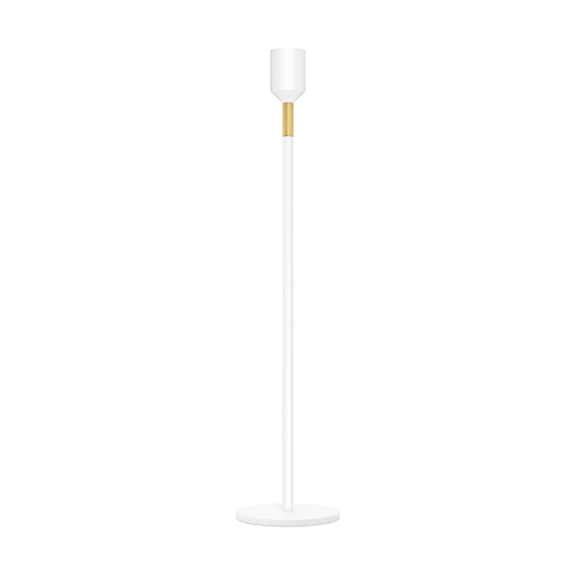 Three Stars candlestick L 34 cm, White Solstickan Design