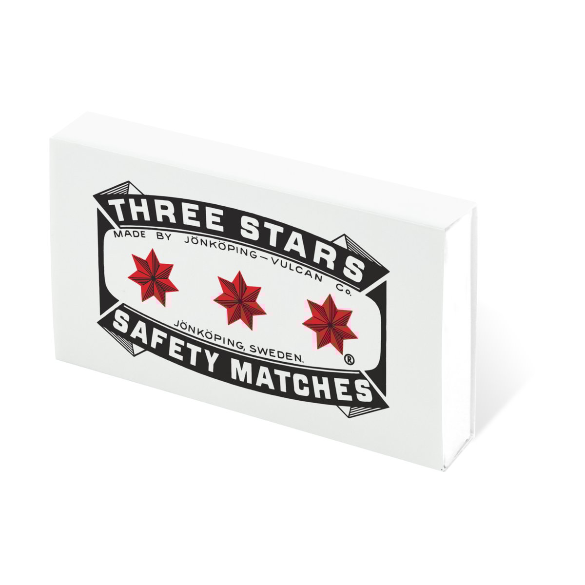 Solstickan Design Three Stars matches refill 50-pack White