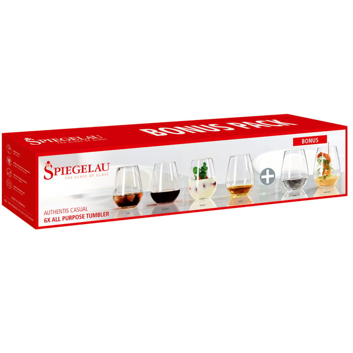 Authentis Casual glass 46cl. 6-pack - clear - Spiegelau