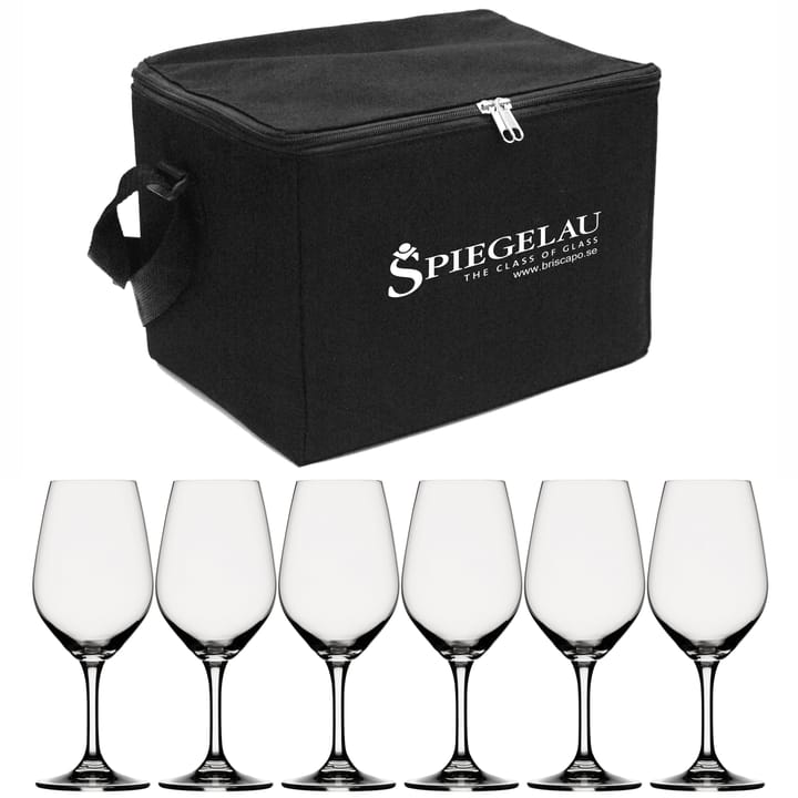 Expert wine glass bag black incl 6 wine glasses - clear - Spiegelau