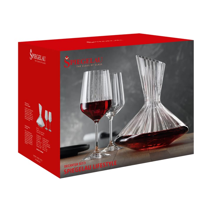 LifeStyle decanter set 3 pieces - Clear - Spiegelau