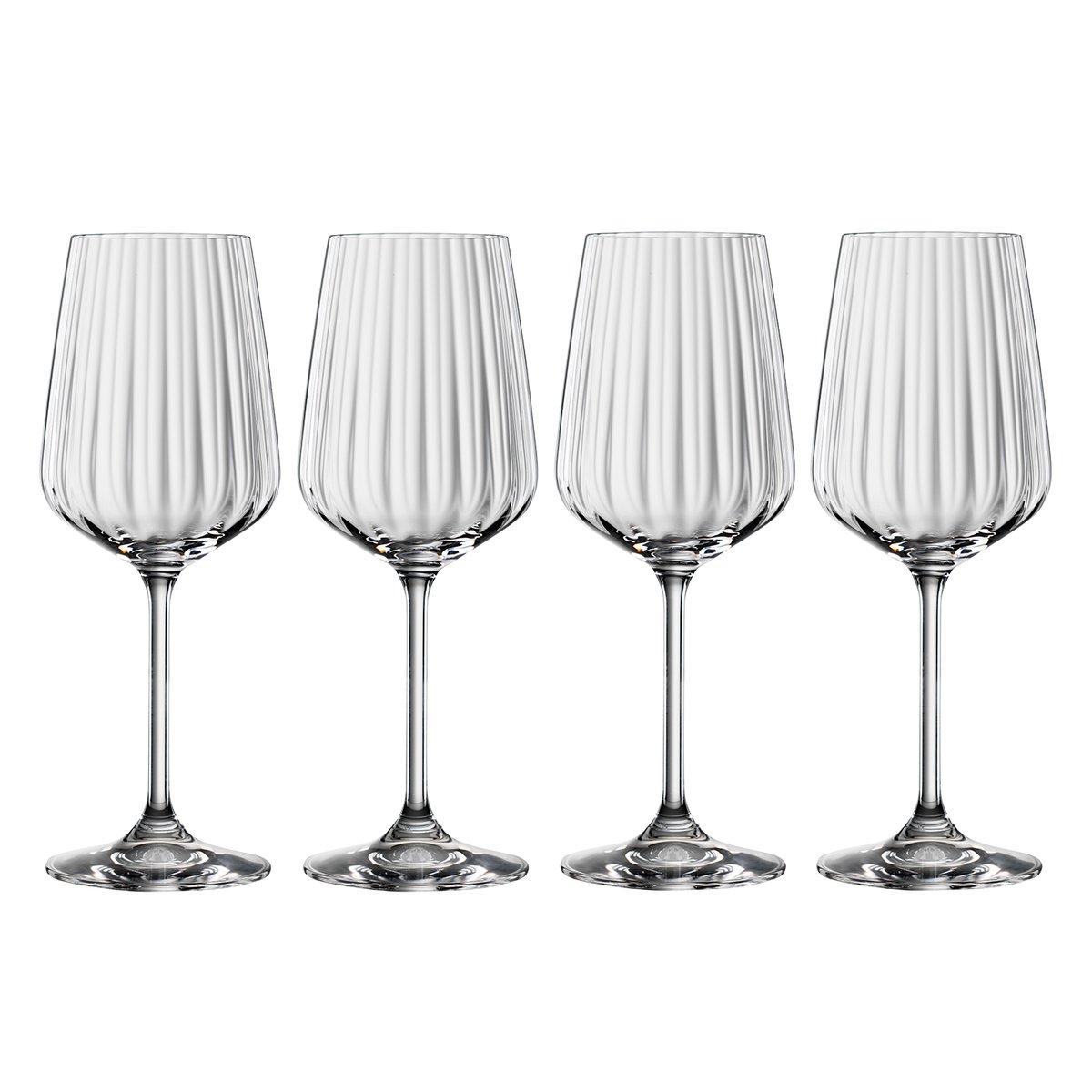 Spiegelau LifeStyle white wine glass 4-pack 44 cl | Scandinavian Design | Wine glasses | Transparent