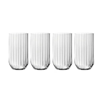 Linear long drink glass 44.5 cl 4-pack - Clear - Spiegelau