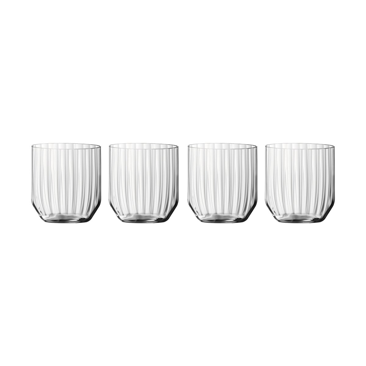 Spiegelau Linear whiskey tumbler 34.5 cl glass 4-pack Clear
