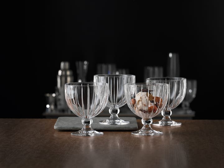 Milano bowl on foot 38.4 cl 4-pack - Clear - Spiegelau