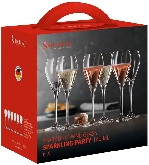 Party champagne glass 16 cl, 6-pack Spiegelau