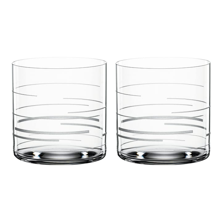 Signature drinking glass 33 cl 2-pack   - Lines - Spiegelau