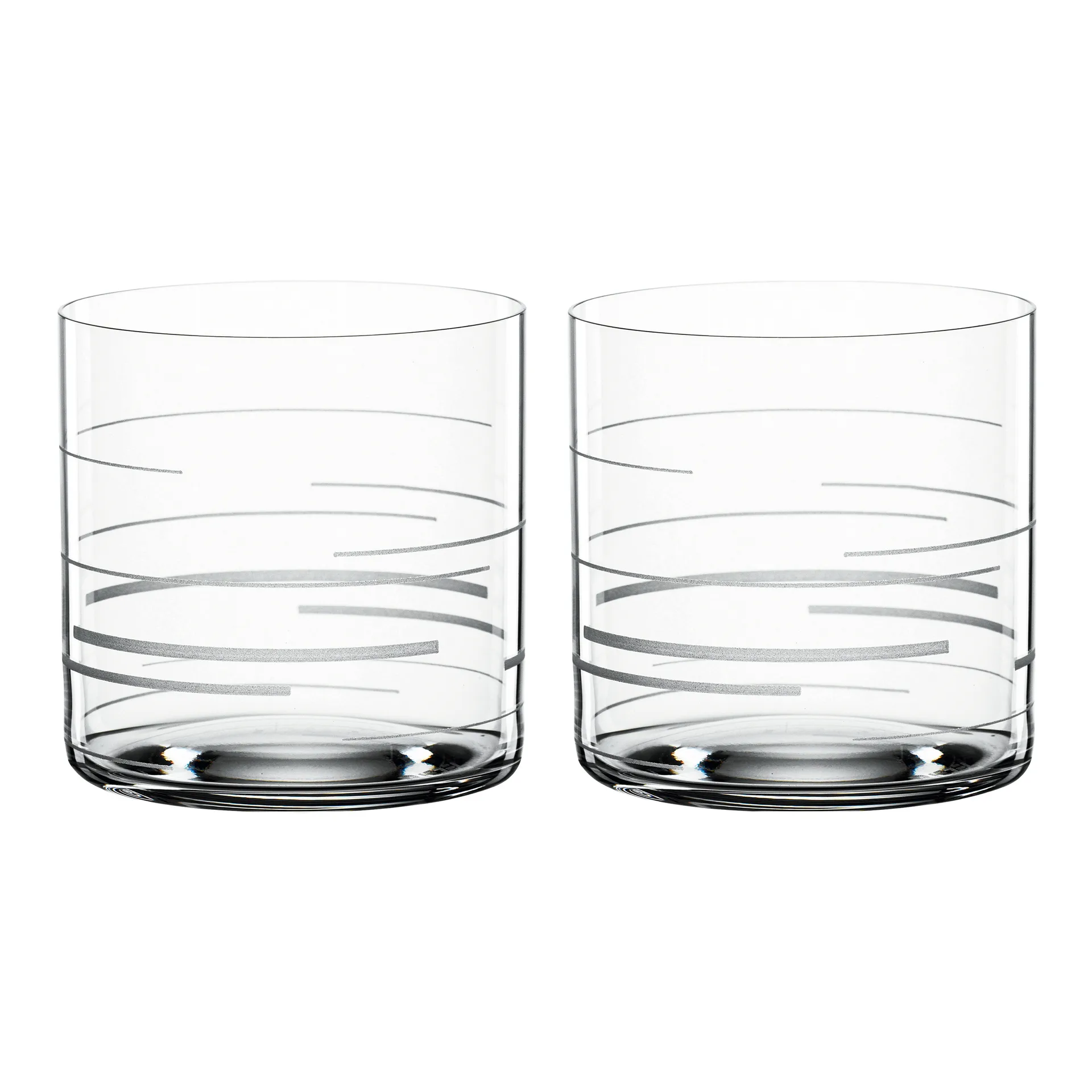 Signature drinking glass 33 cl 2-pack, Lines Spiegelau