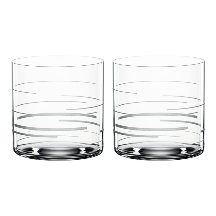 Signature drinking glass 33 cl 2-pack, Lines Spiegelau