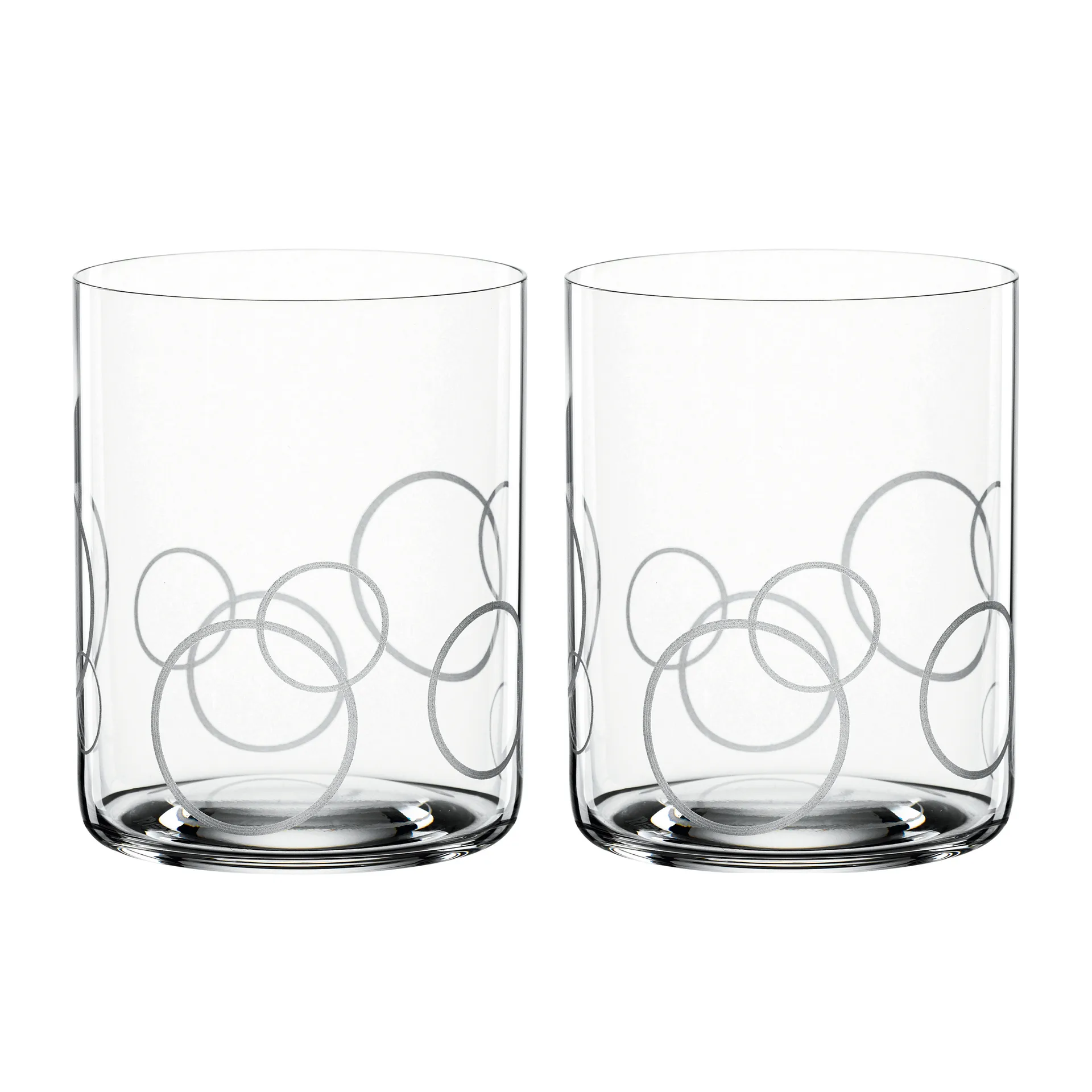 Signature drinking glass 43 cl 2-pack, Circles Spiegelau