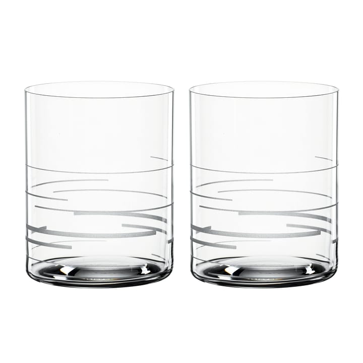 Signature drinking glass 43 cl 2-pack   - Lines - Spiegelau