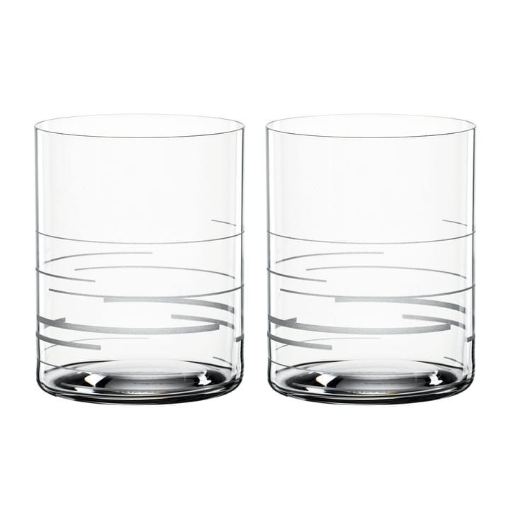 Signature drinking glass 43 cl 2-pack, Lines Spiegelau