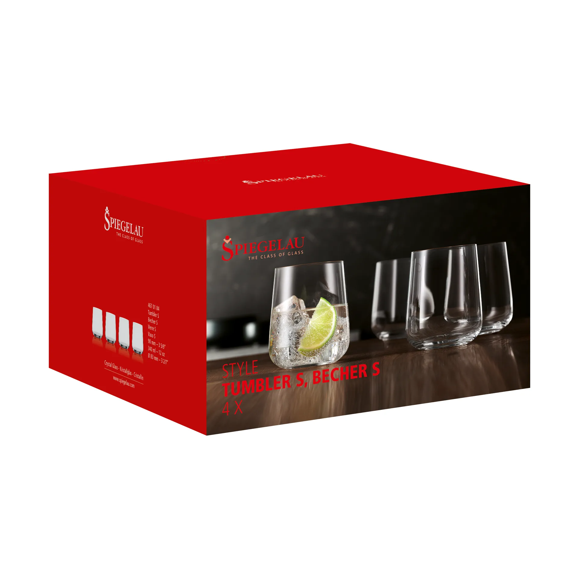 Style drinking glass 34 cl 4-pack, clear Spiegelau