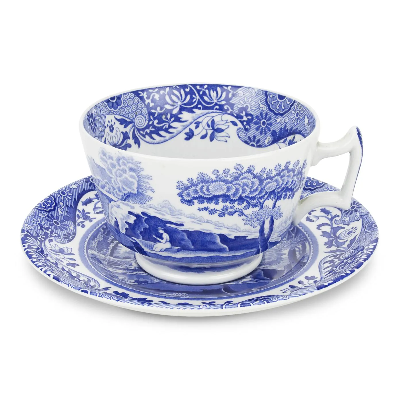 Spode Blue Italian Breakfast Cup and Saucer