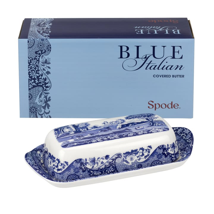 Blue Italian butter dish - 20 x 10 cm/ 8 x 4 inch - Spode