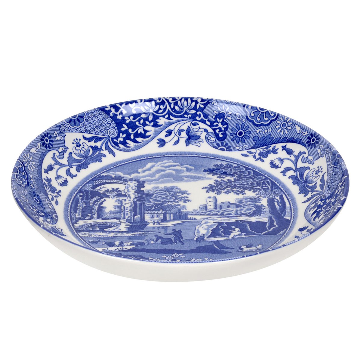 Spode Blue Italian pasta bowl 23 cm/ 9 inch | Scandinavian Design | Deep plates | Blue