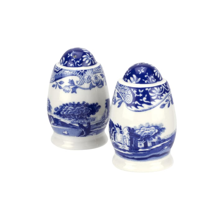 Blue Italian salt and pepper set - 7.5 cm/ 3 inch - Spode