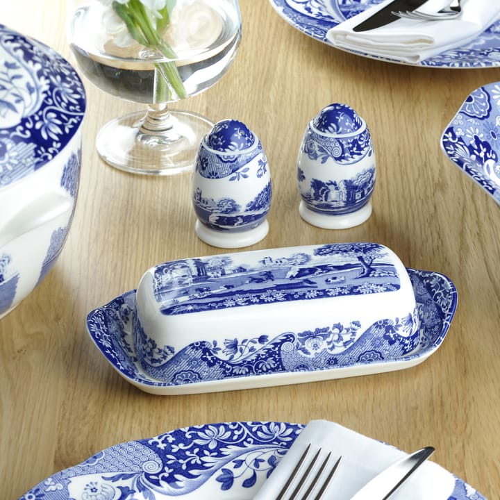 Blue Italian salt and pepper set - 7.5 cm/ 3 inch - Spode