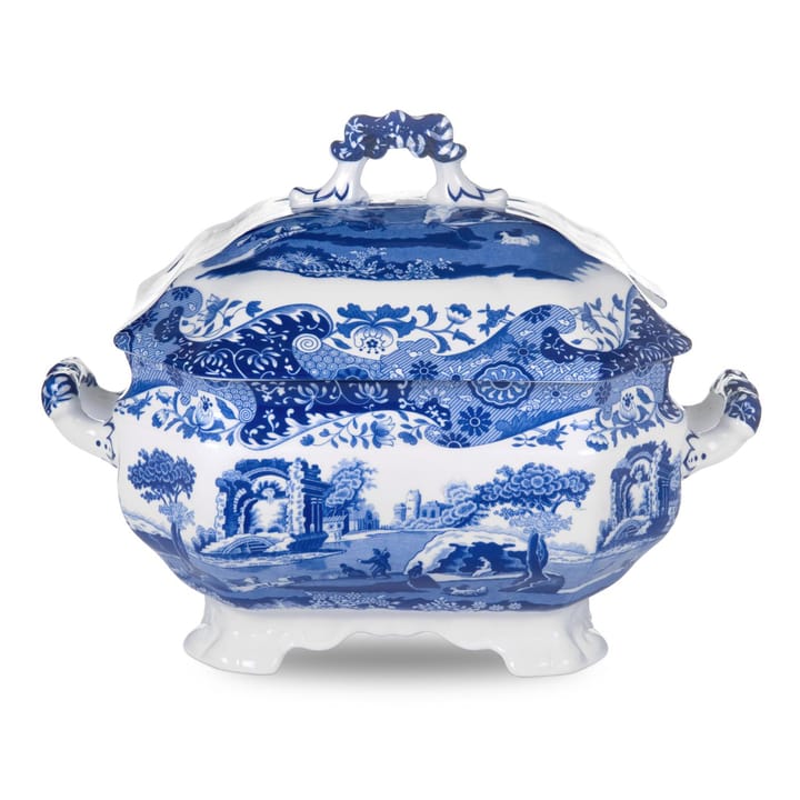 Blue Italian soup tureen - 3.4 l/ 6 pt - Spode