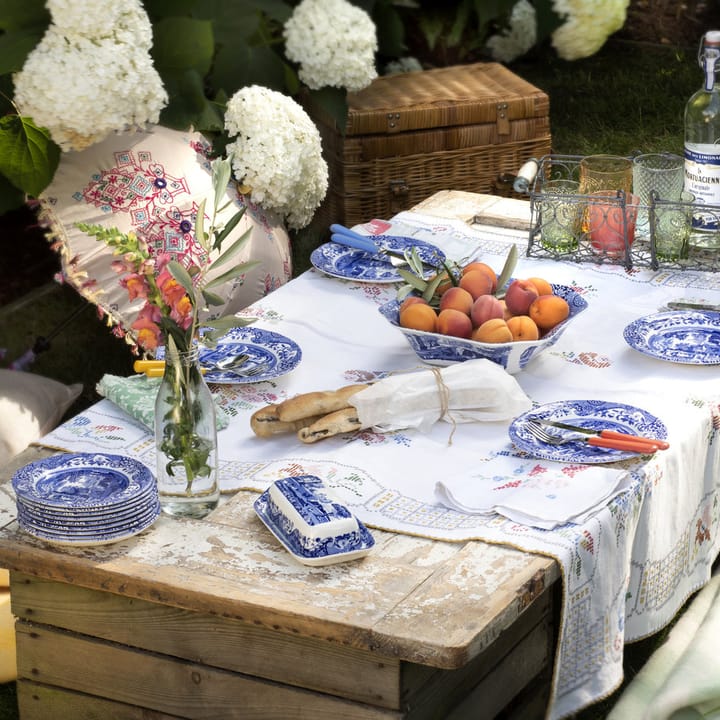 Blue Italian square salad bowl - 23.5 cm/ 9.25 inch - Spode