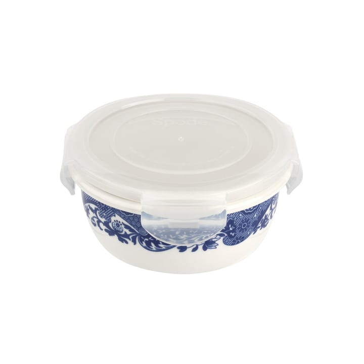 Blue Italian storage jar with lid, 13 cm Spode