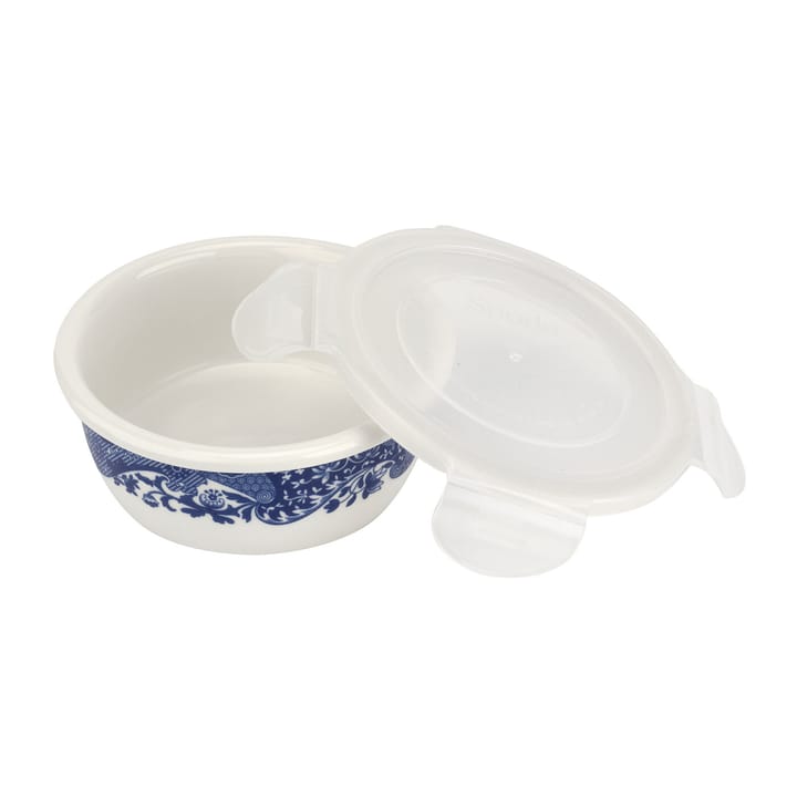 Blue Italian storage jar with lid, 13 cm Spode