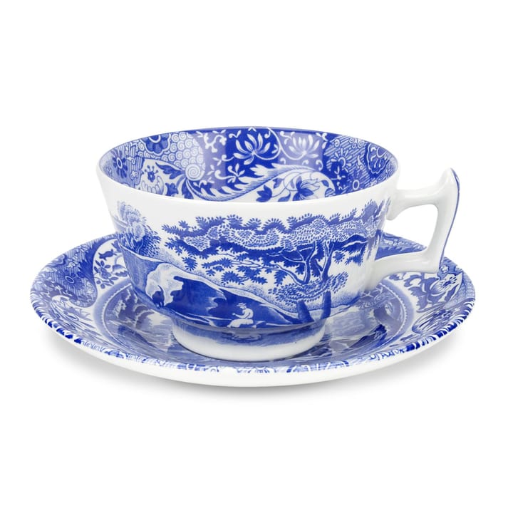 Blue Italian teacup and saucer - 20 cl/ 7 oz - Spode