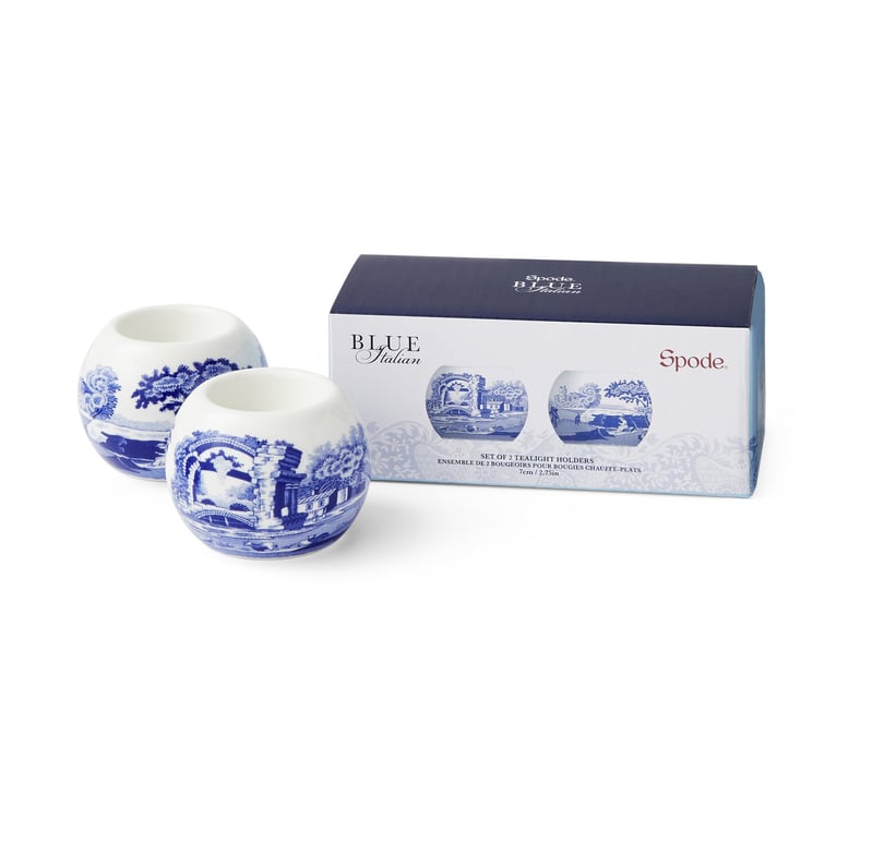 Spode Blue Italian tealight holder 2-pack Blue-white