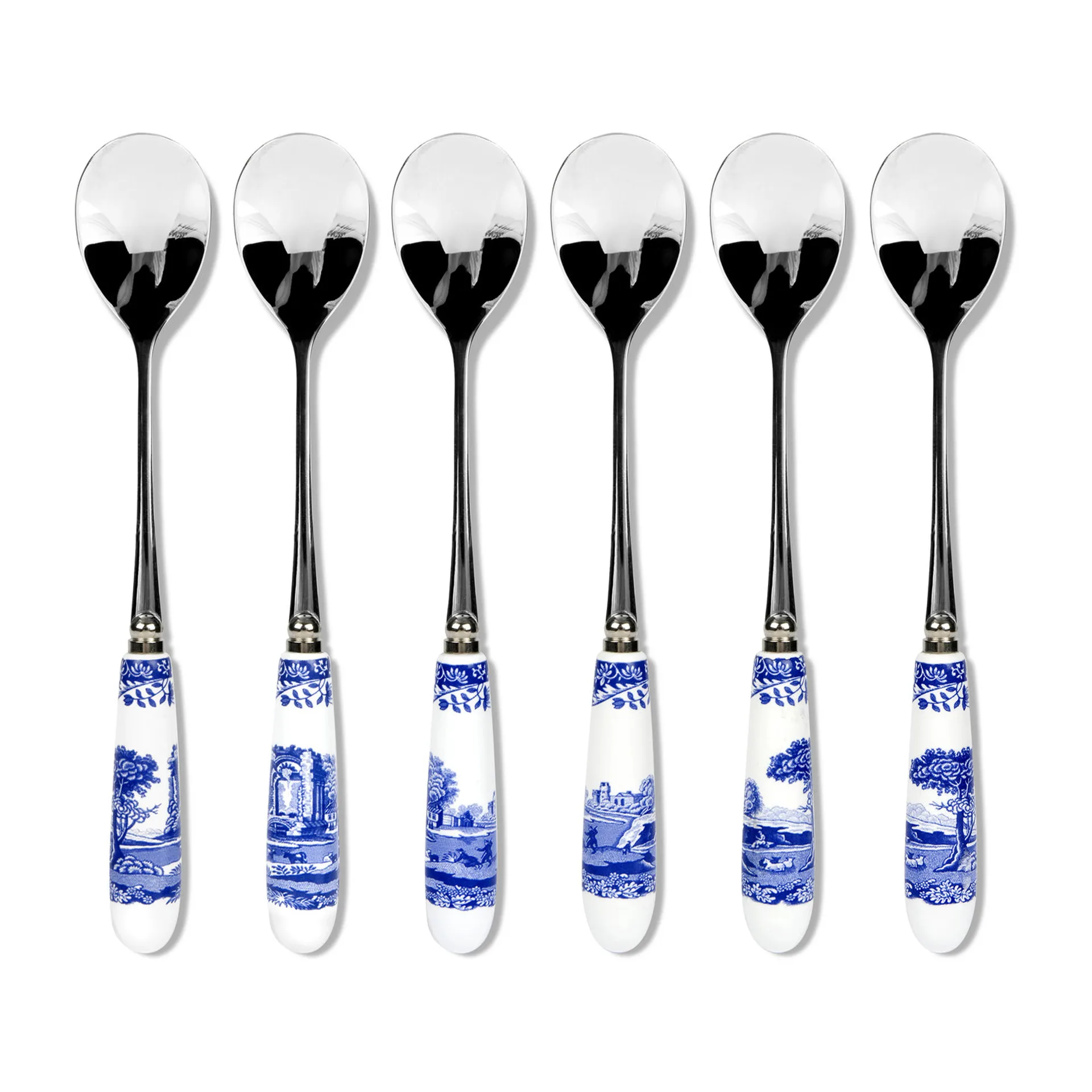 Blue Italian teaspoon 6-pack, Ceramic-stainless steel Spode
