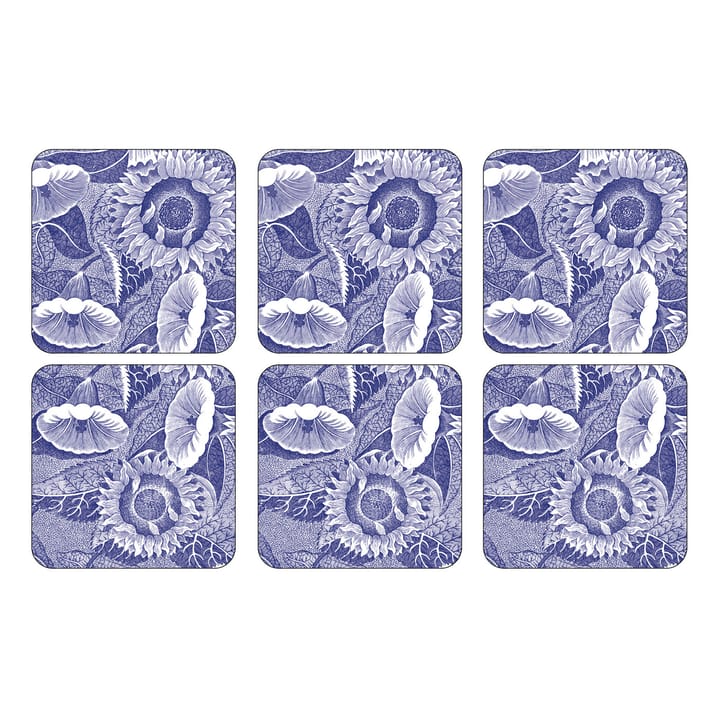 Blue Room Sunflower placemats 23x30 cm 6-pack - blue-white - Spode