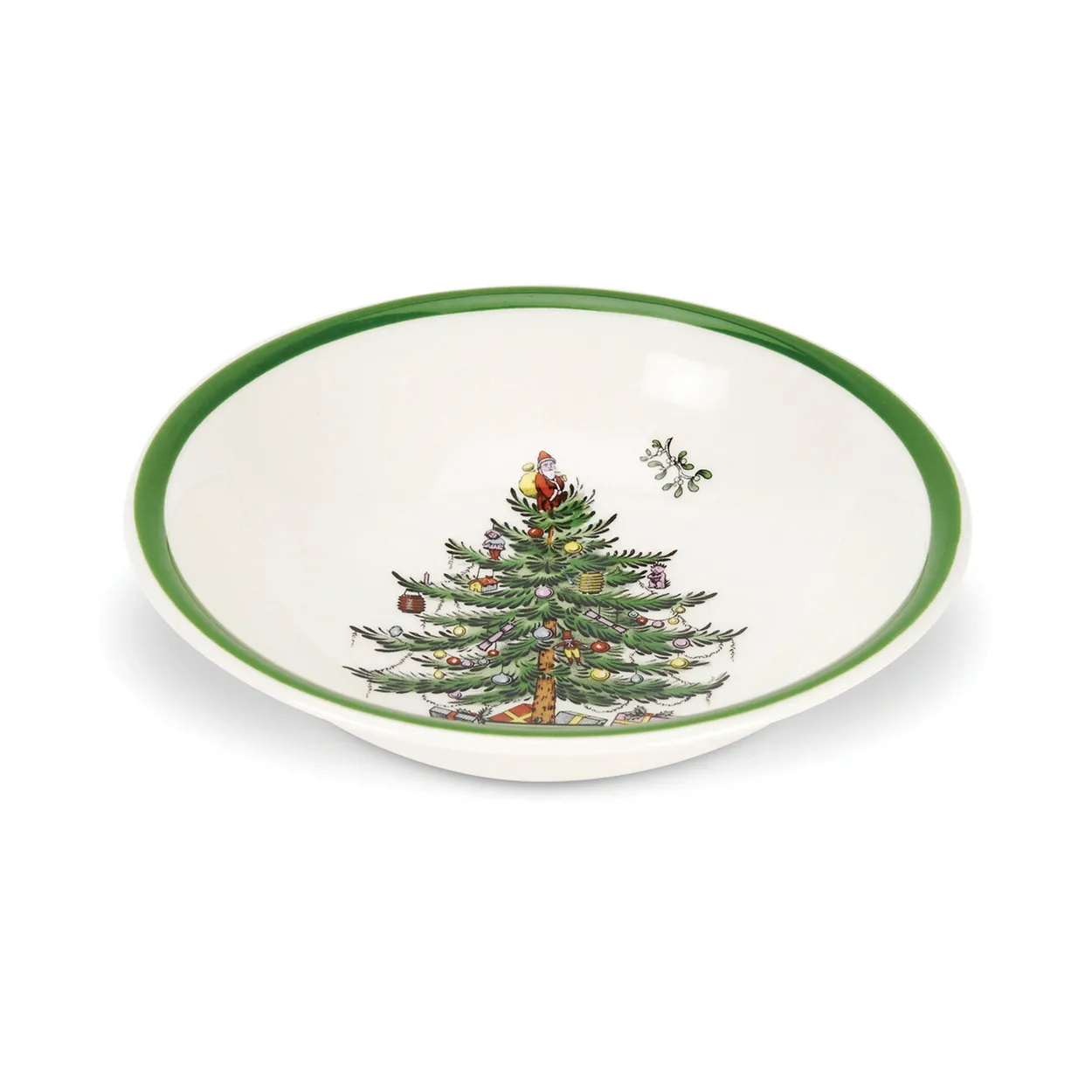 Spode Christmas Tree bowl o15 cm White-green-red | Scandinavian Design | Breakfast bowls | White