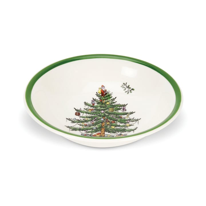 Christmas Tree bowl Ø15 cm - White-green-red - Spode