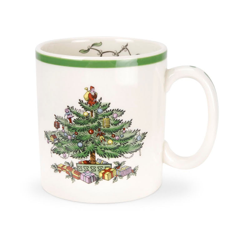 Spode Christmas Tree cup 22 cl White-green-red | Scandinavian Design | Coffee cups | White