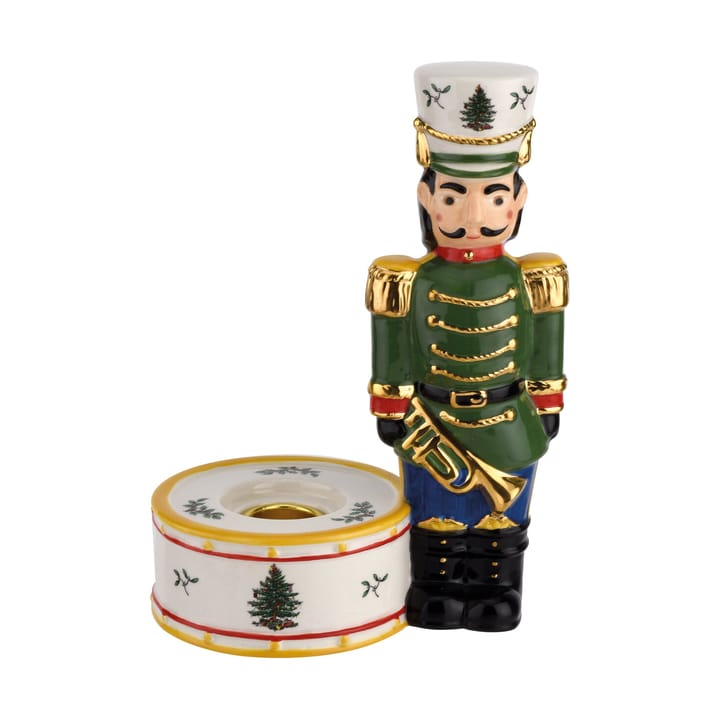 Christmas Tree Nutcracker candle holder 17,5 cm - Green - Spode