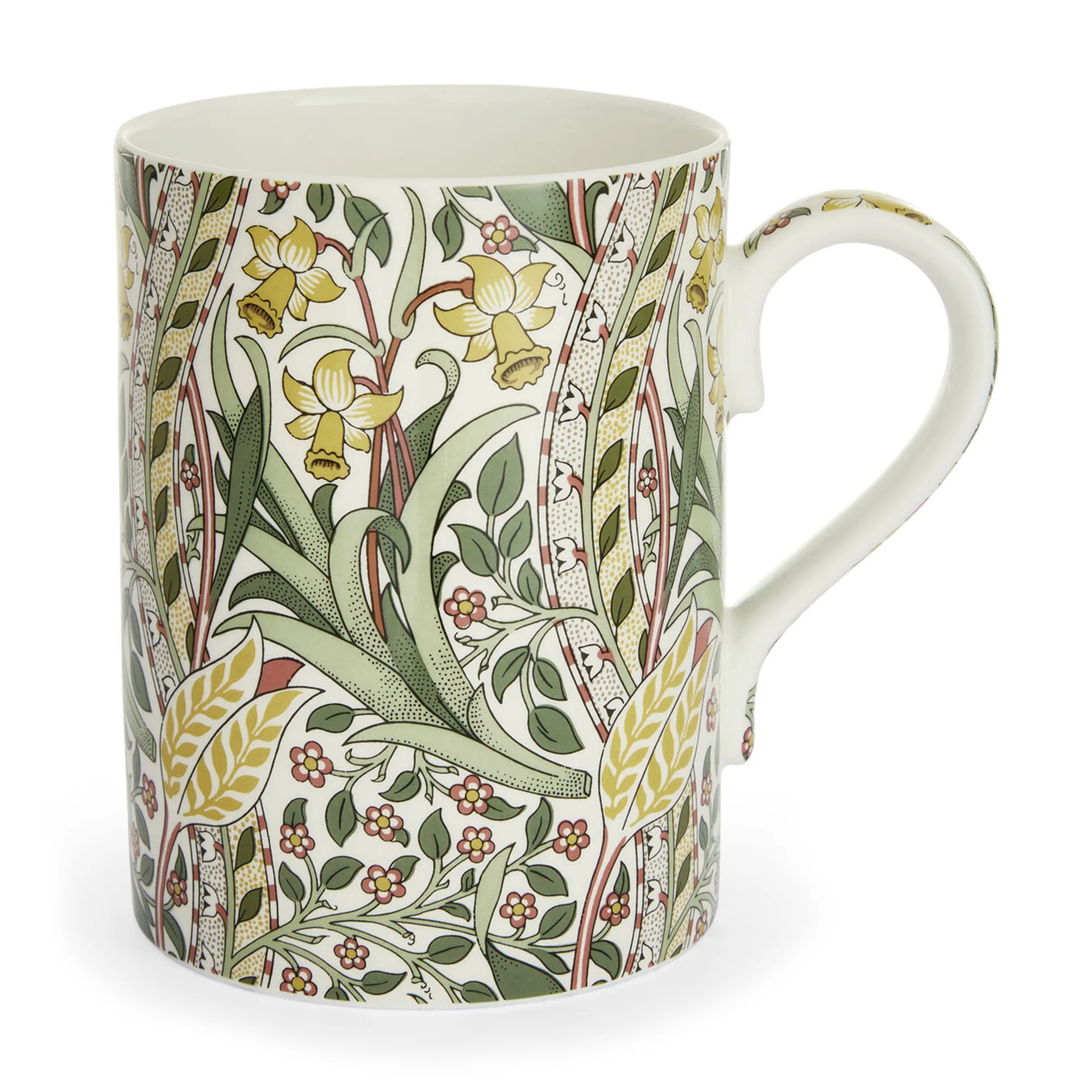 Daffodil mug 35 cl, Bayleaf madder Spode