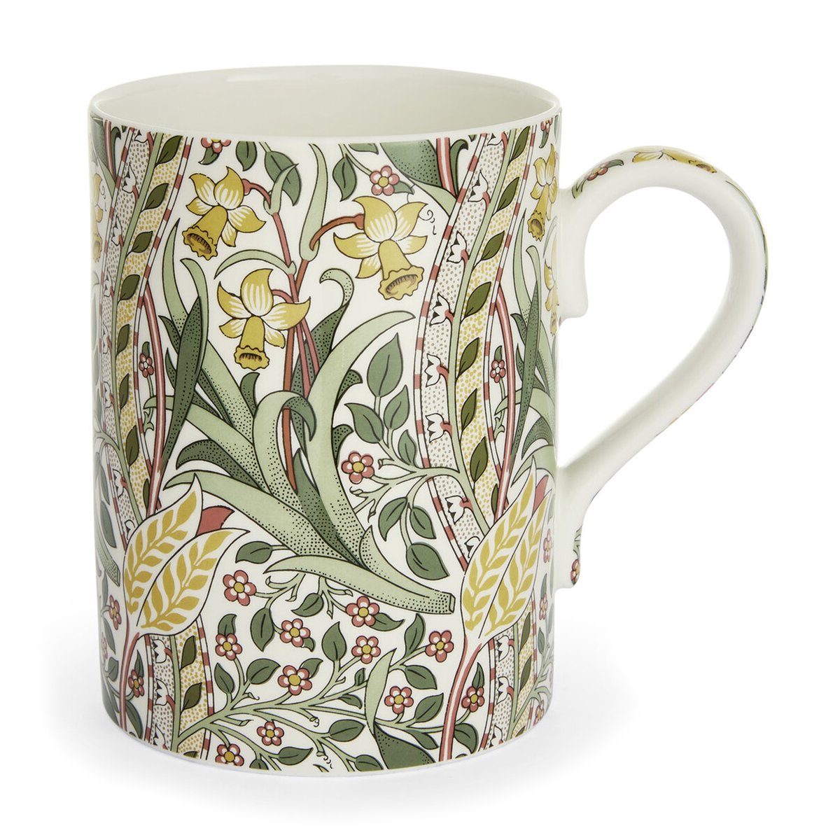Spode Daffodil mug 35 cl Bayleaf madder | Scandinavian Design | Coffee cups | Multi
