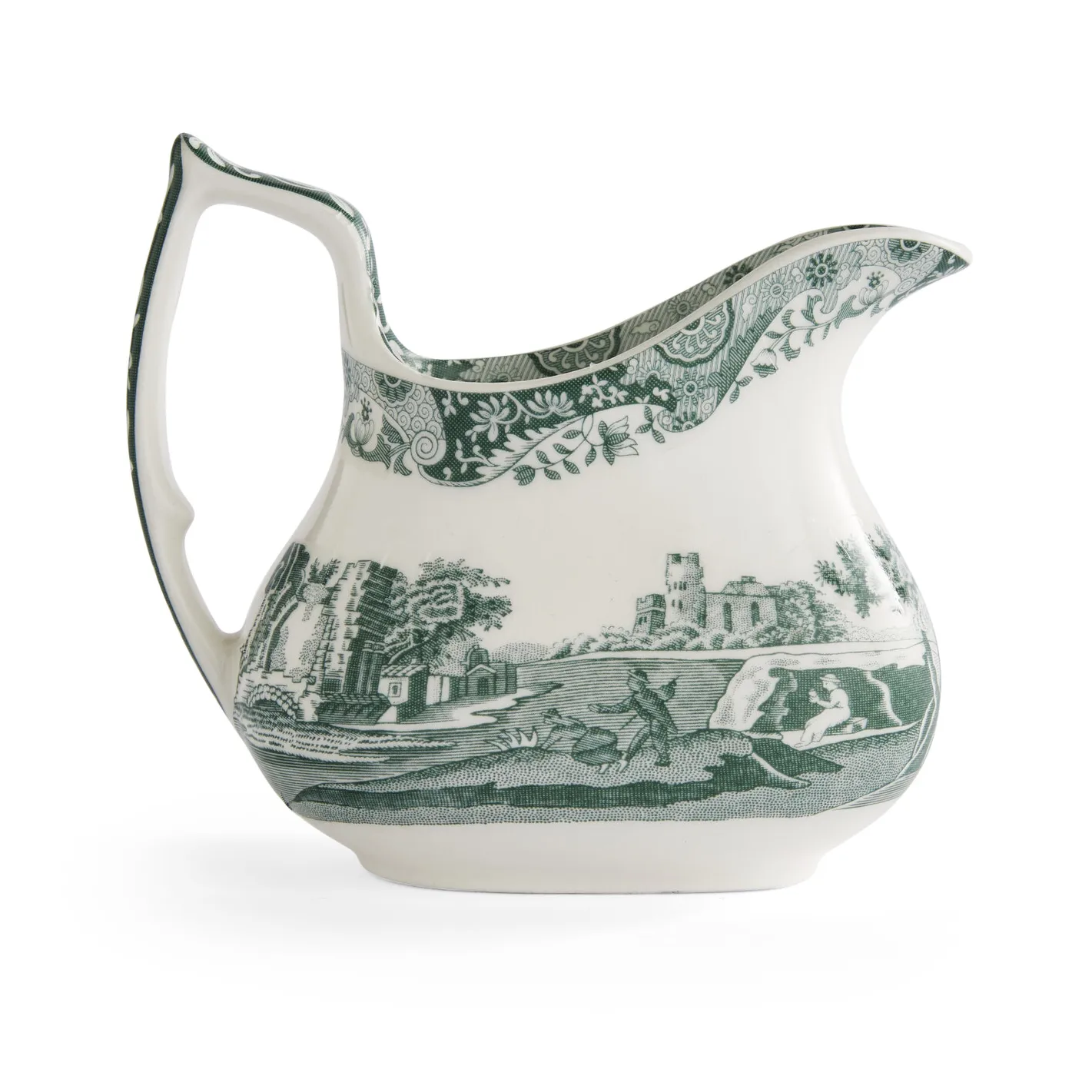 Heritage Green Italian cream jug, Green, 0.22 L Spode