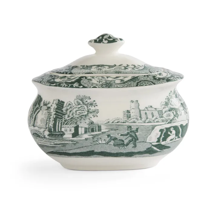 Heritage Green Italian sugar bowl - Green, 0.25 L - Spode