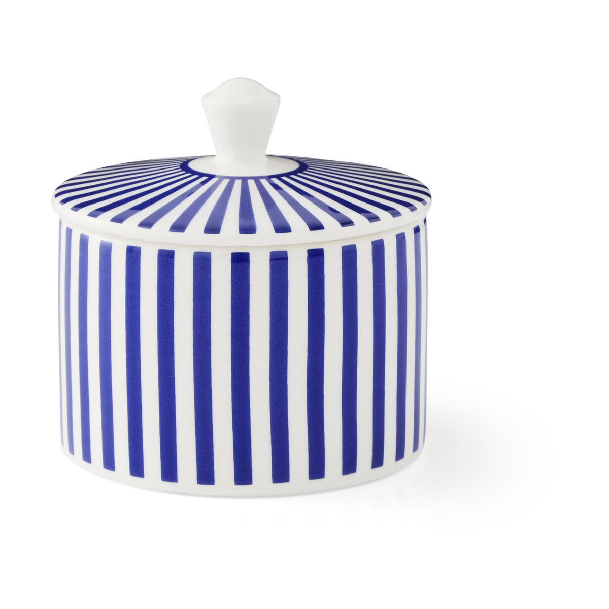 Spode Steccato sugar bowl with lid 29 cl Blue-white