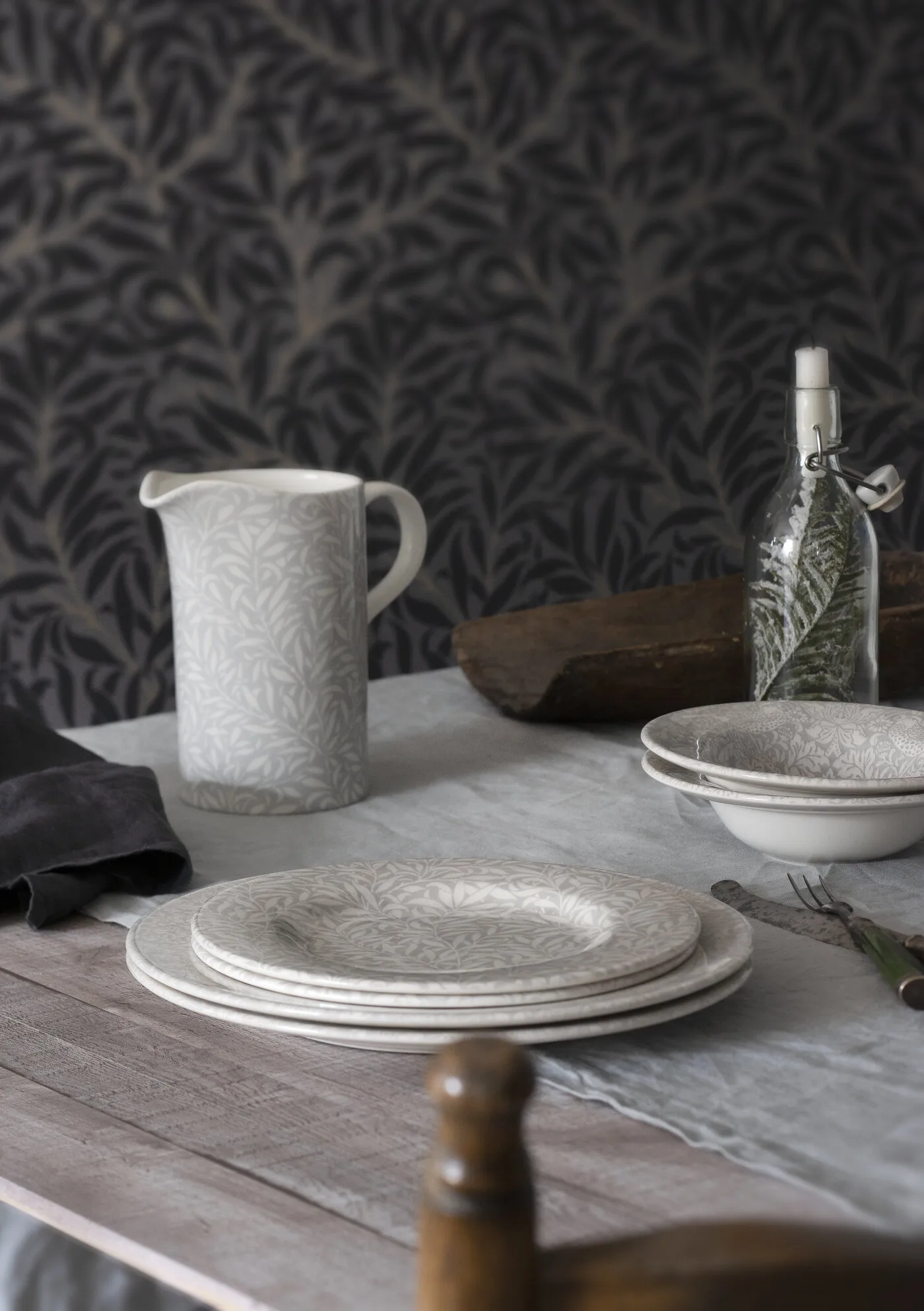 Strawberry Thief bowl Ø19 cm, Grey Spode