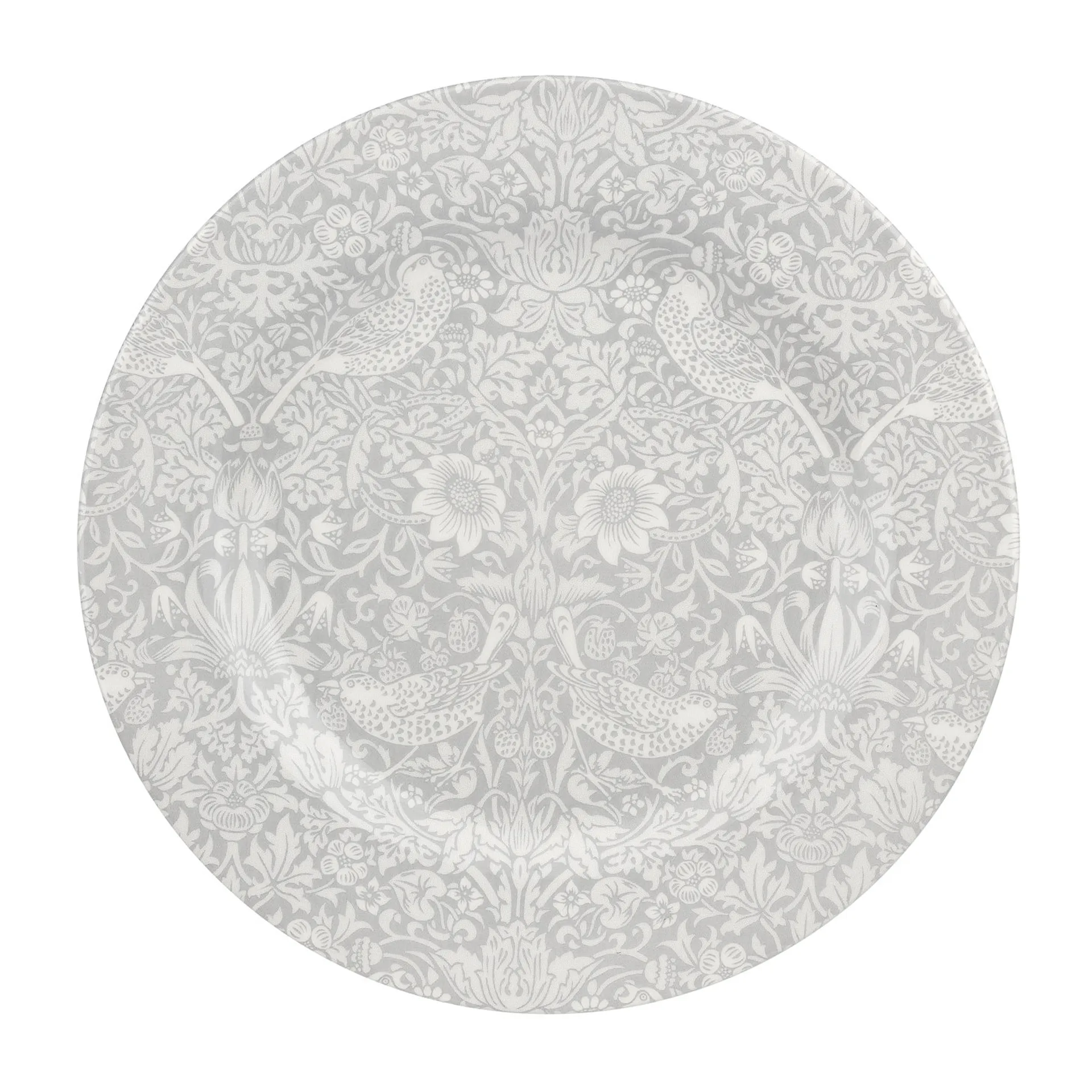 Strawberry Thief plate Ø28 cm, Grey Spode