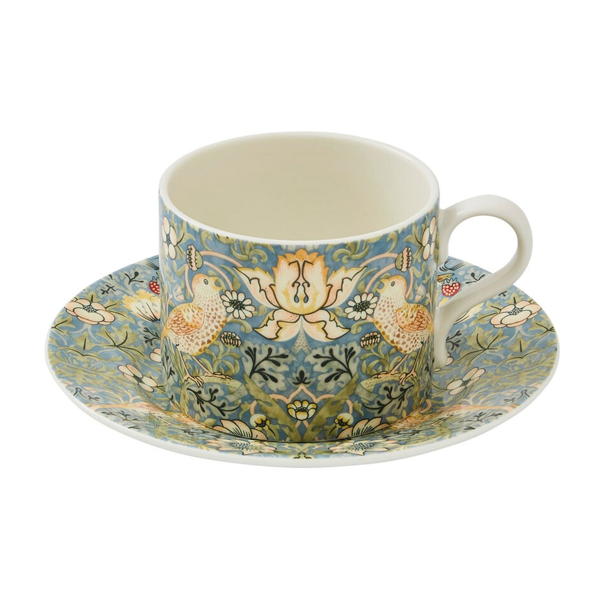 Spode Strawberry Thief teacup with saucer 28 cl Multi