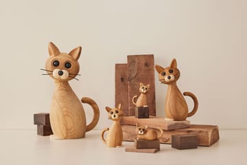 Brave Cat decoration 24 cm Oak - Oak - Spring Copenhagen