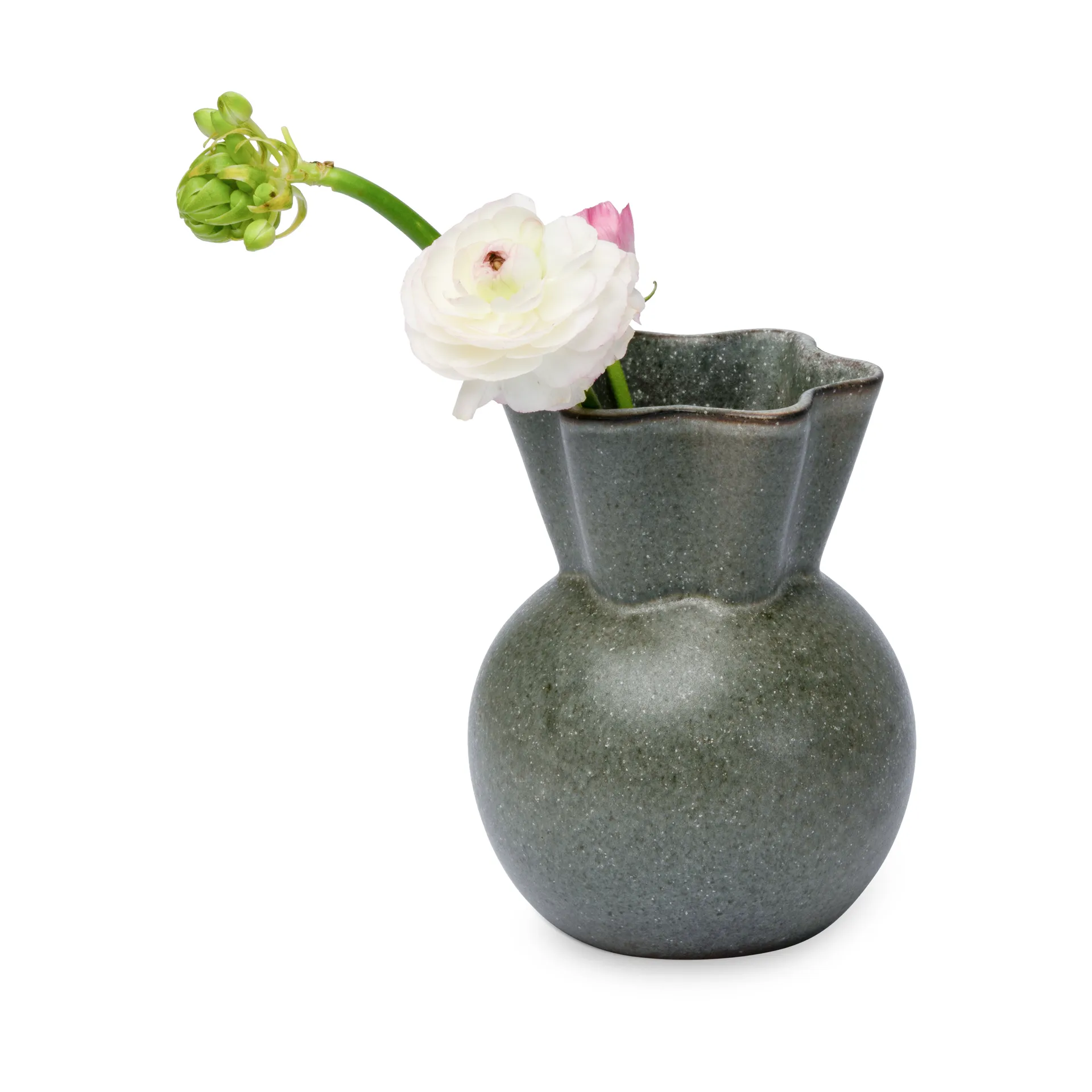 Eva Stæhr-Nielsen vase 14 cm, Moss green Spring Copenhagen