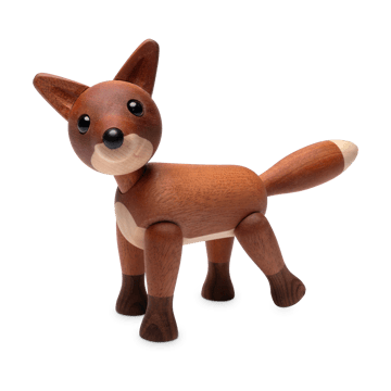 Foxy fox decoration 12 cm - Mahogany - Spring Copenhagen