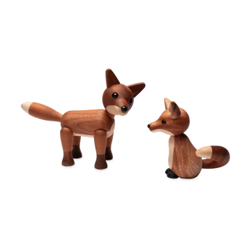 Foxy fox decoration 12 cm - Mahogany - Spring Copenhagen