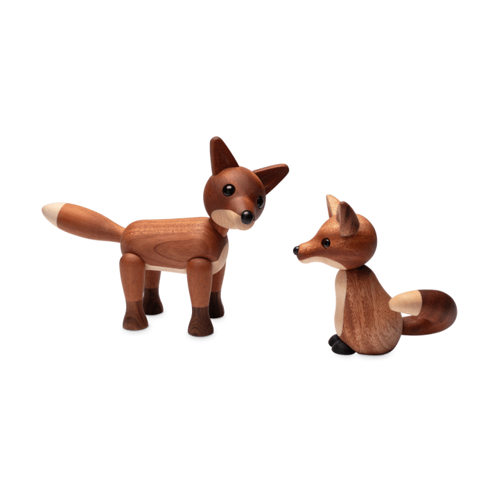 Foxy fox decoration 12 cm, Mahogany Spring Copenhagen