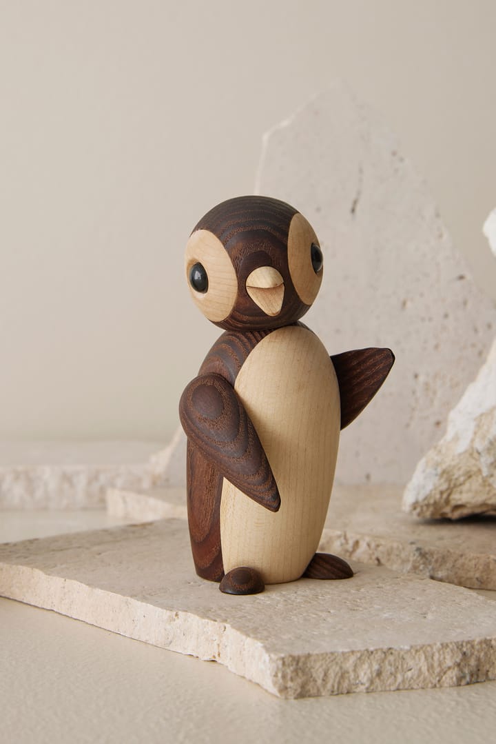 Frost Penguin decoration 12.5 cm - Brown - Spring Copenhagen