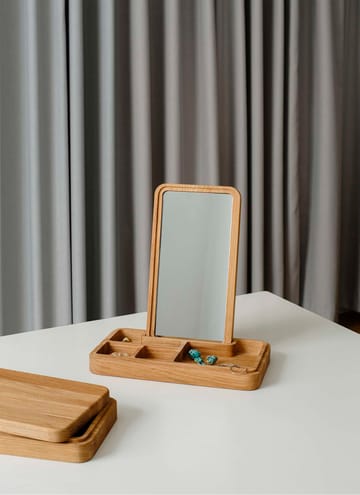 Mirror with jewellery box 32 cm - Oak - Spring Copenhagen