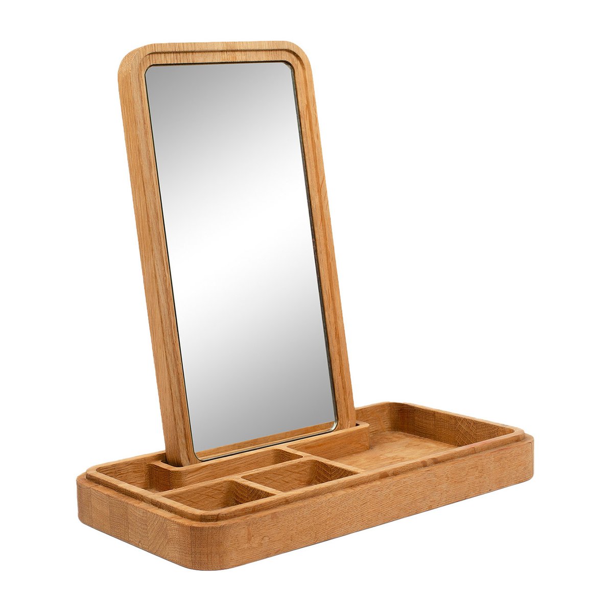 Spring Copenhagen Mirror with jewellery box 32 cm Oak